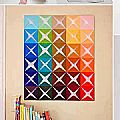 Painel com pedaços de papel simples e criativo para fazer com as crianças