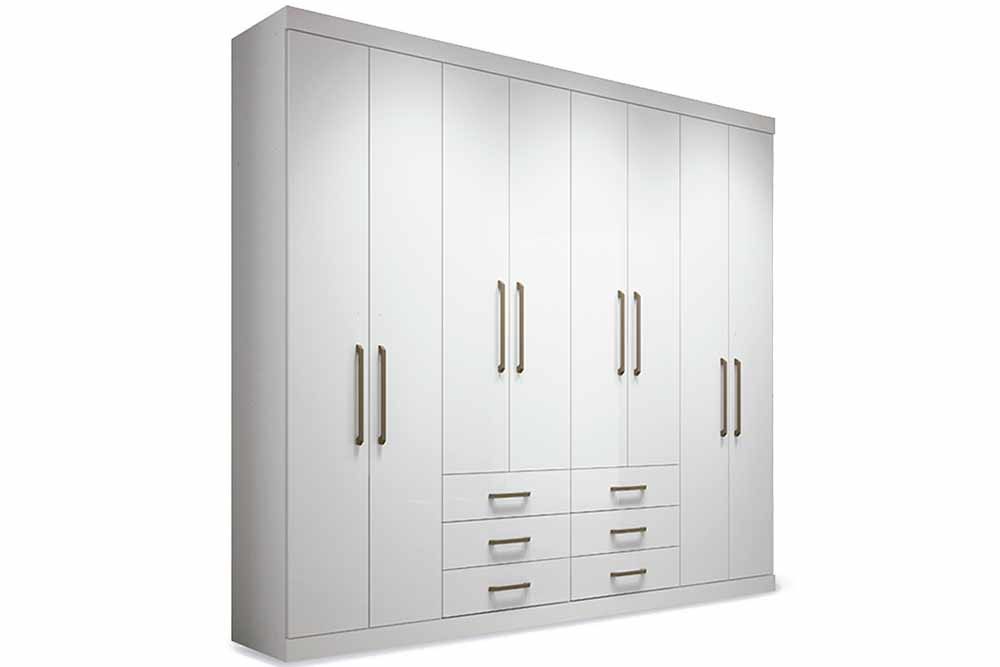 Guarda Roupa Casal 8 Portas Master S. AndiráBranco Guarda Roupa Casal 8 Portas Master S. AndiráBranco