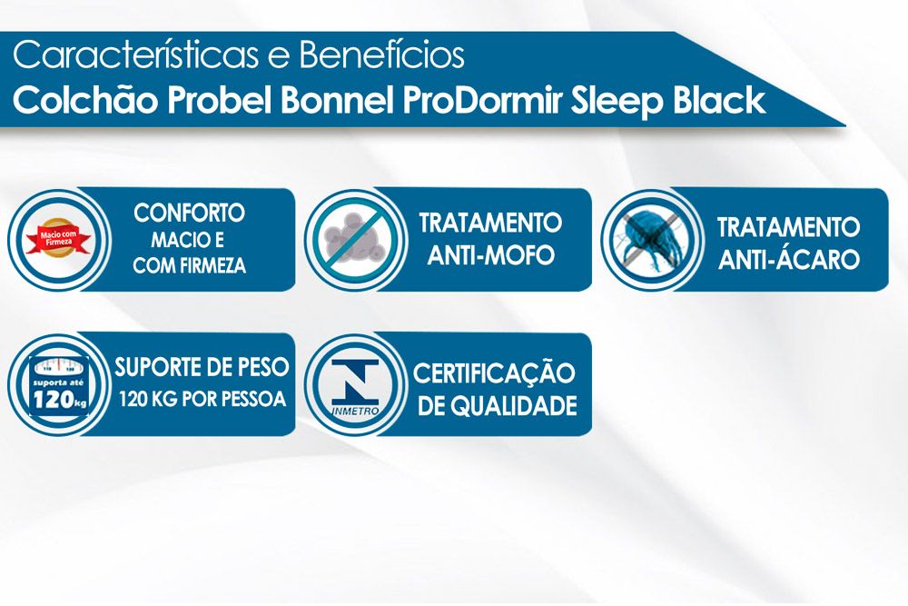 Colchão Molas Prolastic Probel Sleep Colchão Molas Prolastic Probel Sleep