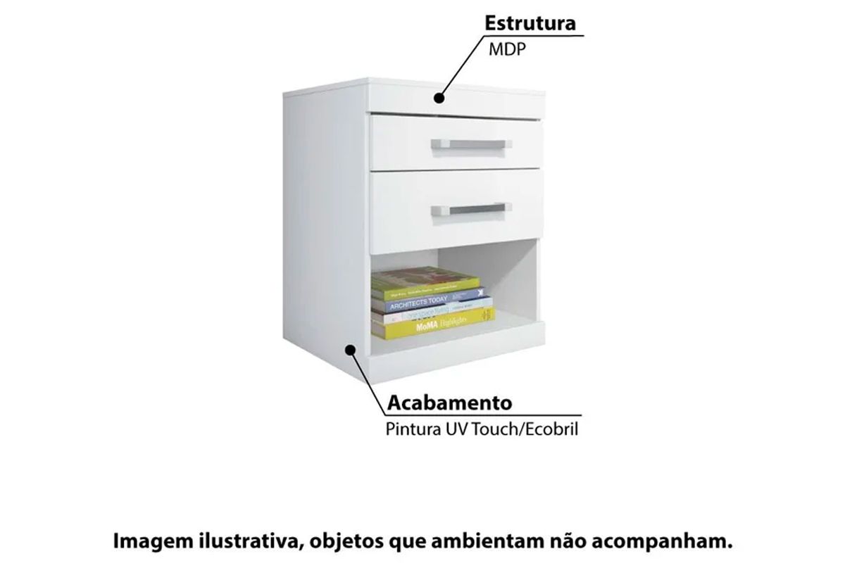 Mesa Cabeceira Plus c/2 Gavs S. Andirá