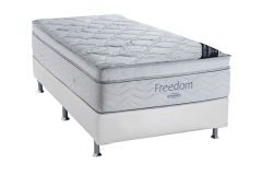 Cama Box Filhão +Colchão Molas Freedom Ortobom
