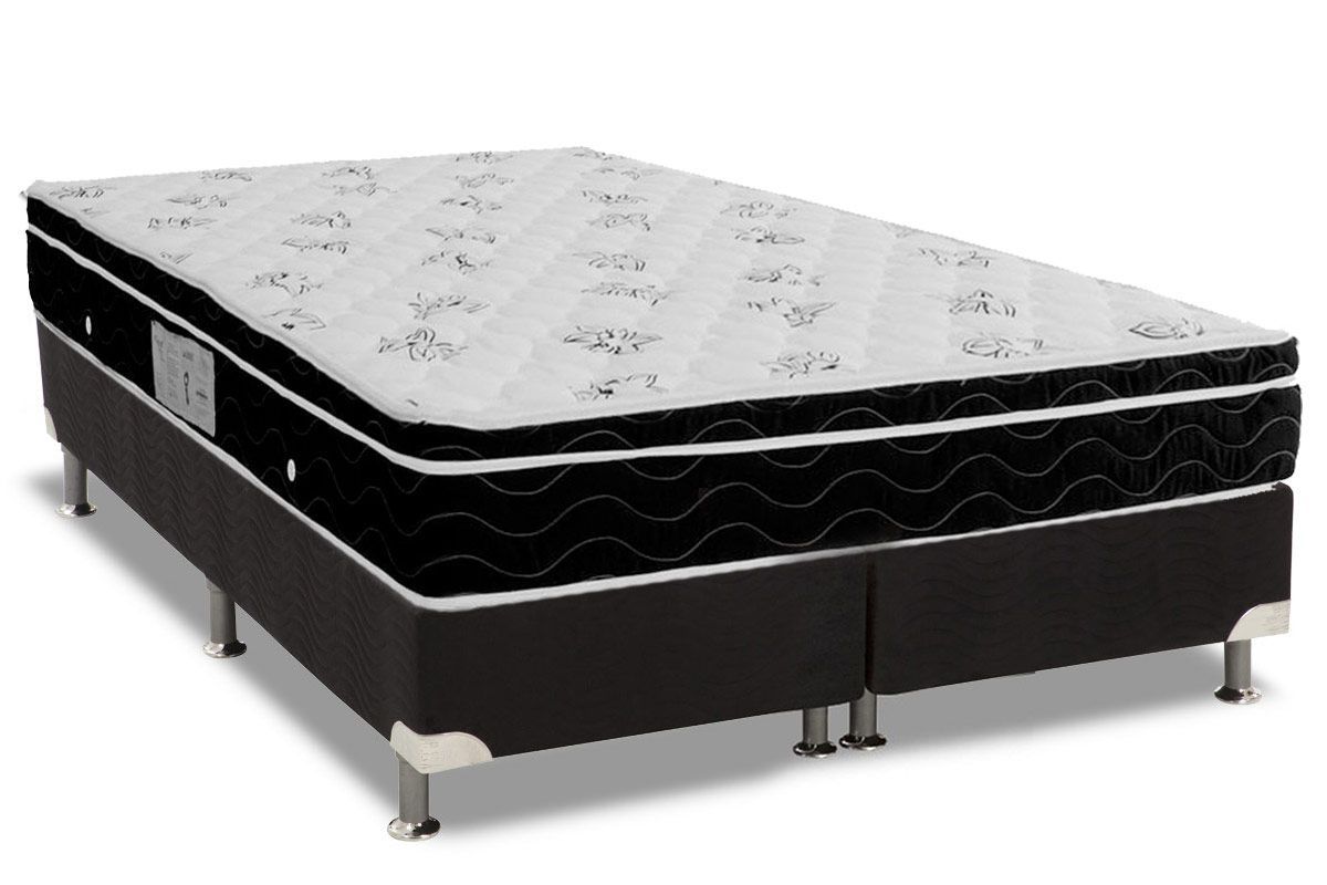 Cama Box CRC +Colchão Molas Physical Ortobom