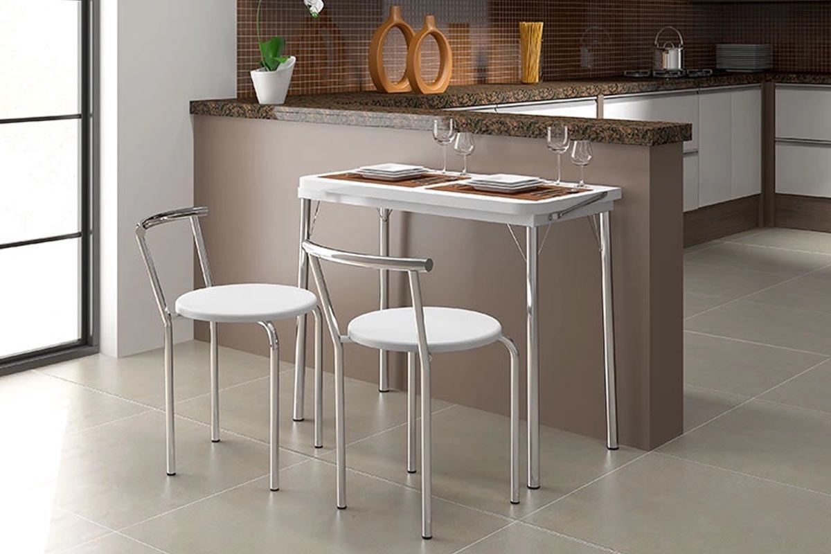 Banqueta Sala de Jantar 105 Aço Kit 2Un Carraro Banqueta Sala de Jantar 105 Aço Kit 2Un Carraro