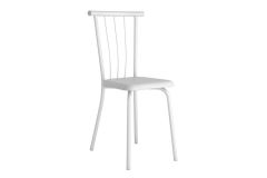 Cadeira Jantar 154 Aço Kit 2Un Carraro - Branco/Corano Branco