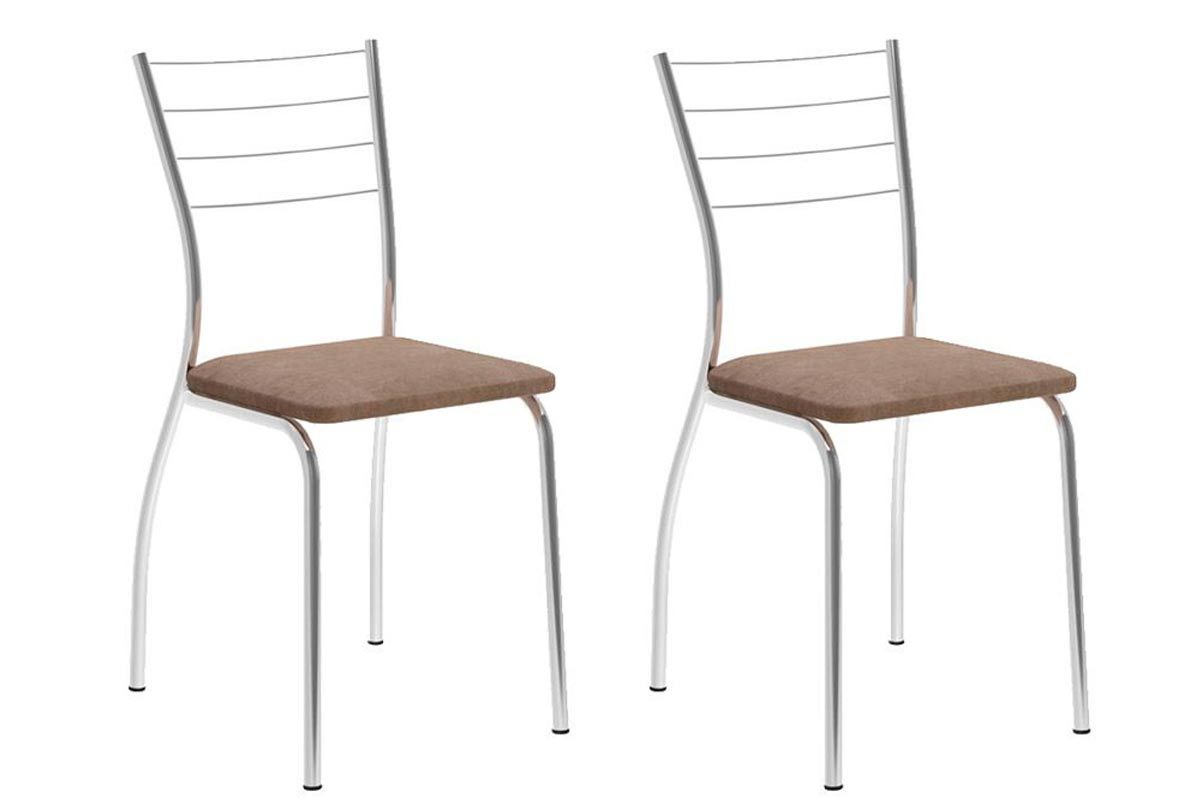 Cadeira Jantar 1700 Kit Aço 2Un Carraro