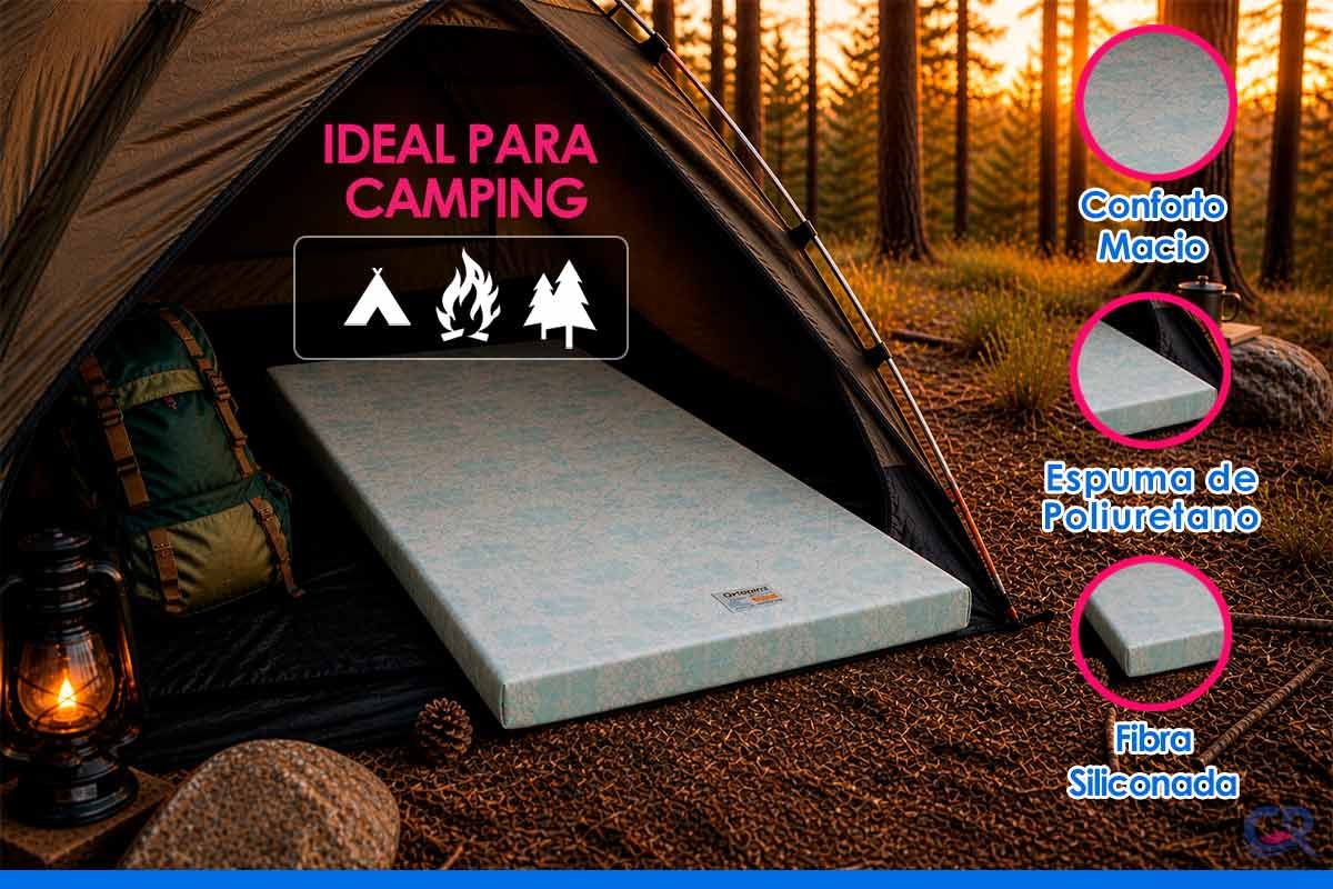 Colchonete D20 Multiuso Camping Visita Ortobom