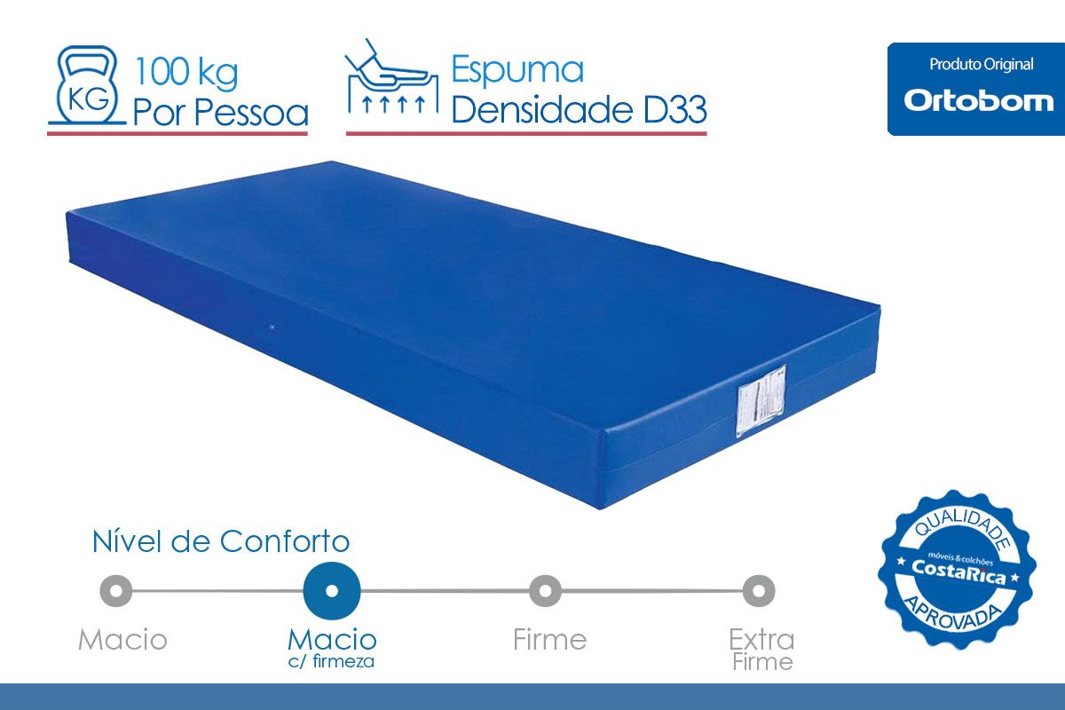 Colchão Hospitalar Ortobom D33 Impermeável Colchão Hospitalar Ortobom D33 Impermeável