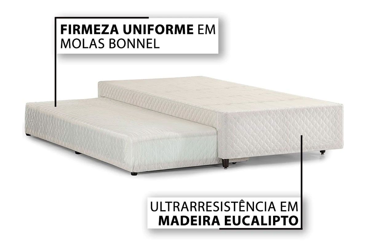 Cama Box c/Auxiliar Herval MH1453 White