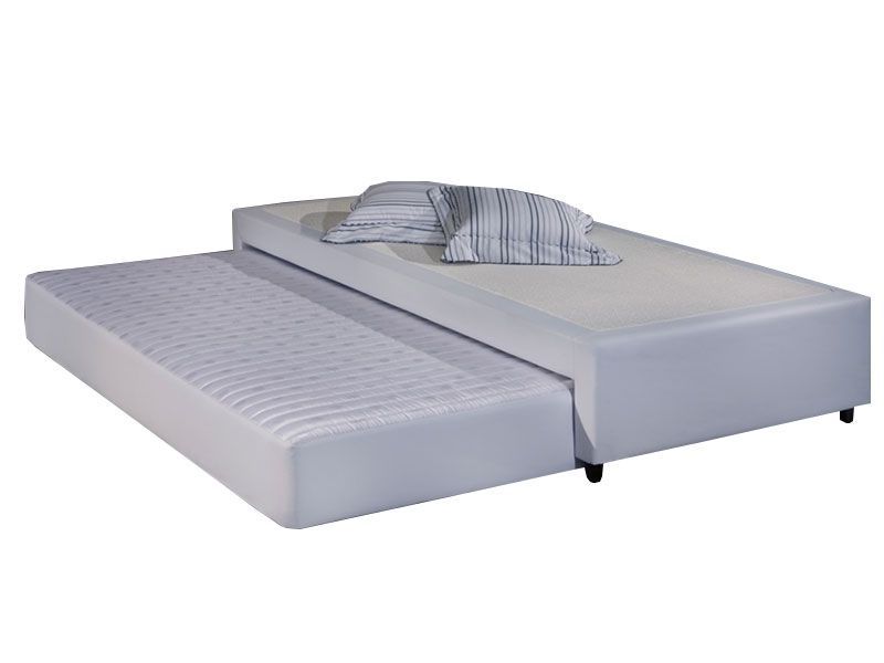 Cama Box c/Auxiliar Herval MH1453 WhiteSolteirão - 96x203x34