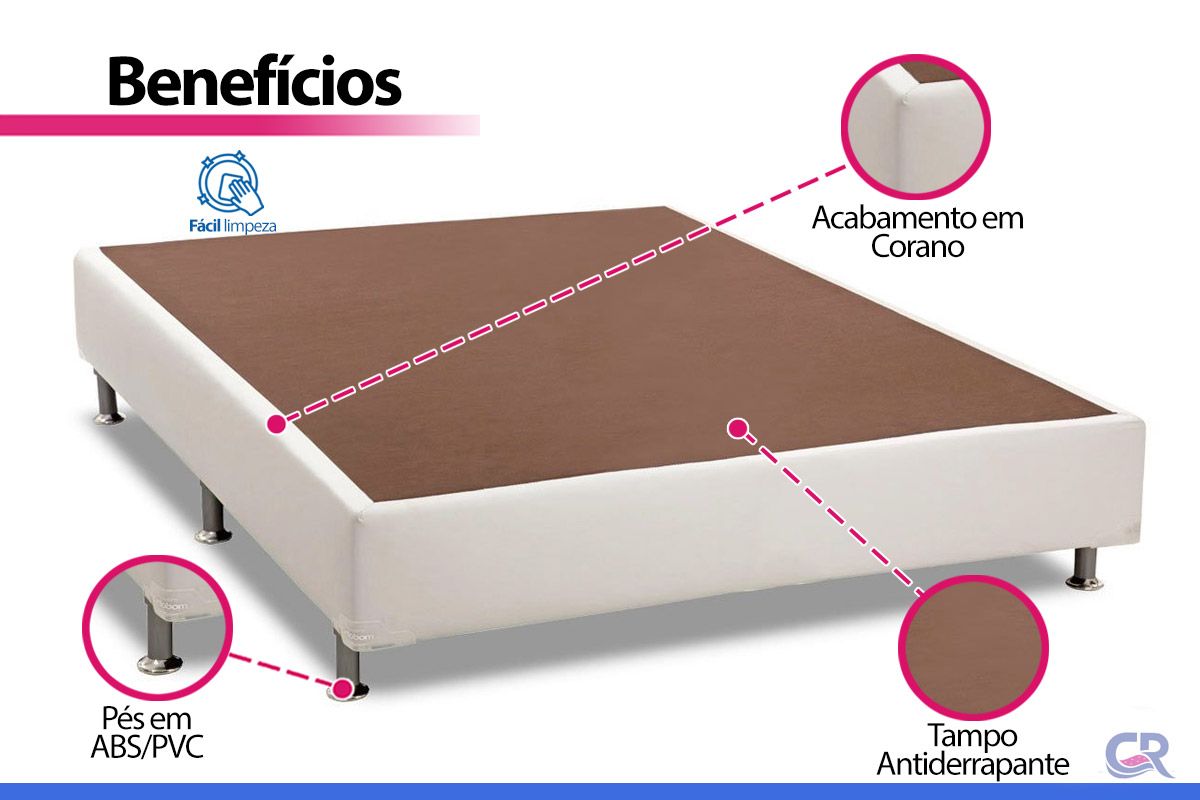 Cama Box Ortobom Corano White