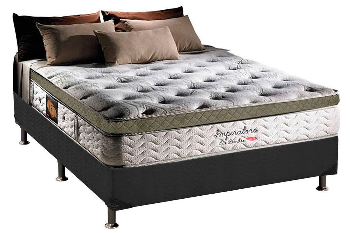 Cama Box CRC +Colchão Molas Imperatore Herval