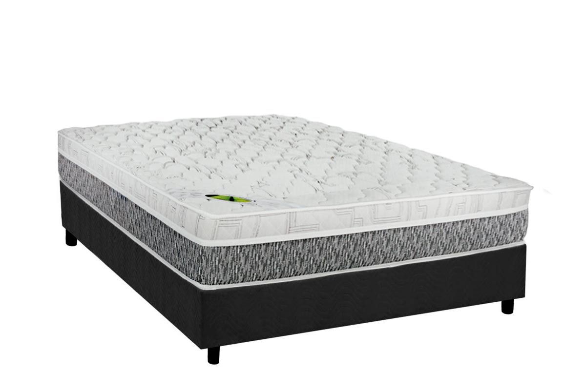 Cama Box CRC +Colchão Molas Aspen Luckspuma