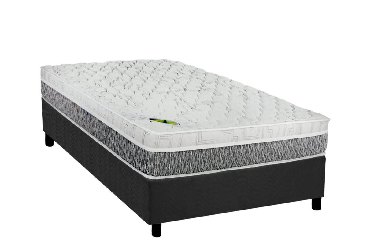 Cama Box CRC +Colchão Molas Aspen Luckspuma