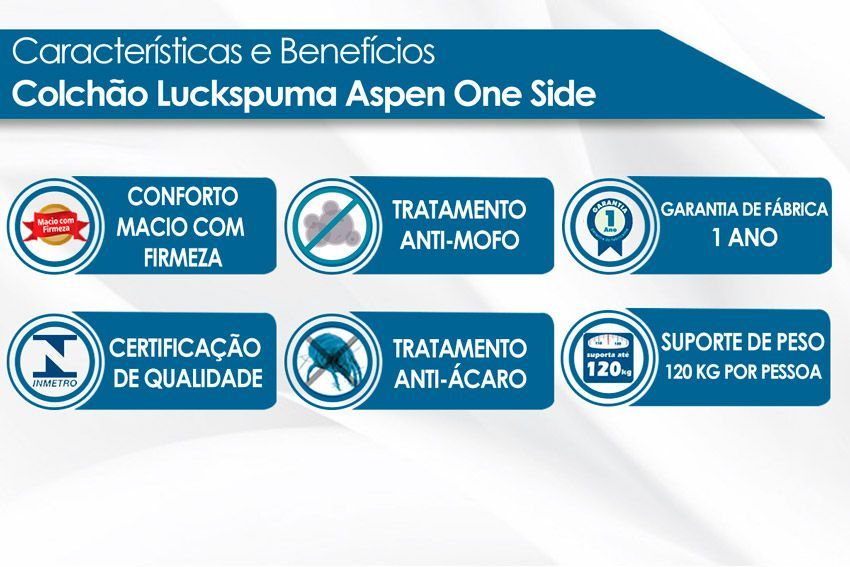 Cama Box CRC +Colchão Molas Aspen Luckspuma