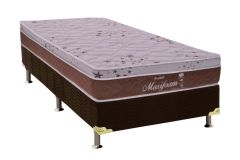 Conjunto Box: Colchão Molas Probel Ensacadas Maxifoam + Base CRC Suede Brown