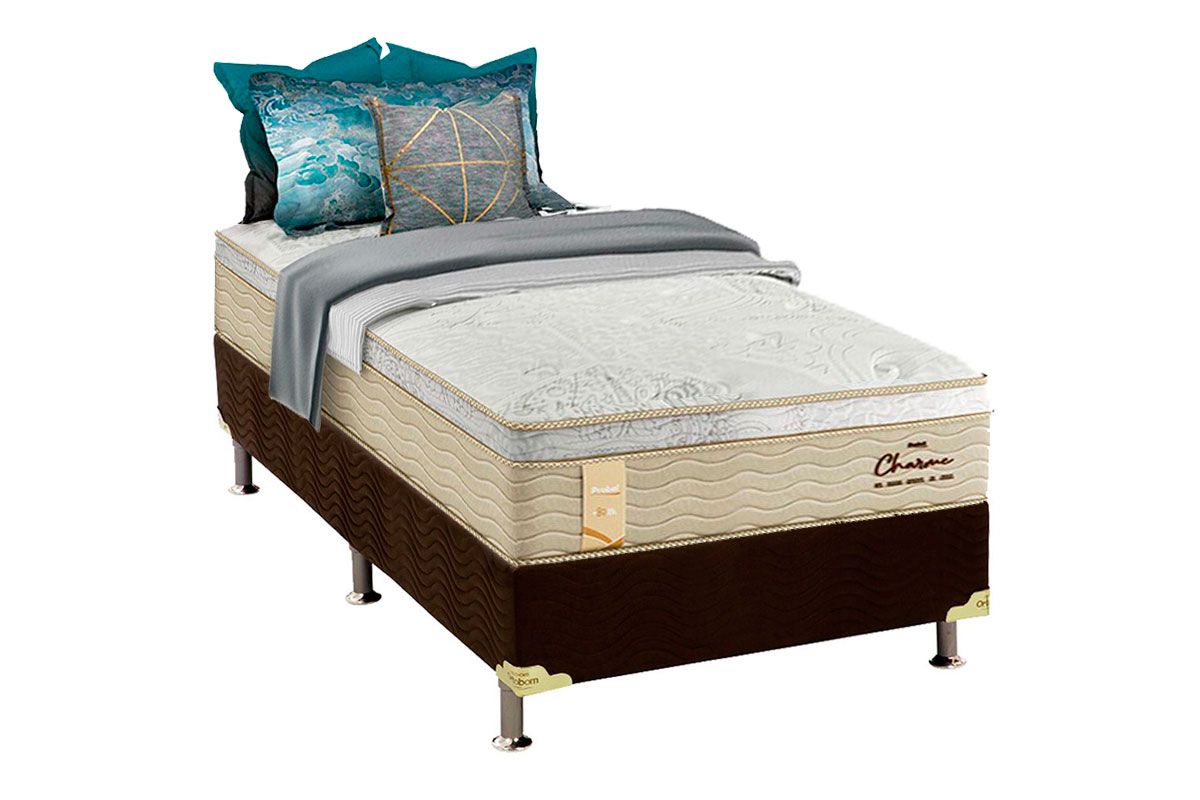 Cama Box CRC +Colchão Molas Charme Probel