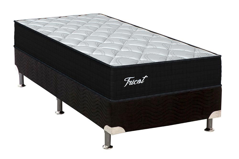 Cama Box CRC +Colchão Molas Tricot Orthoflex