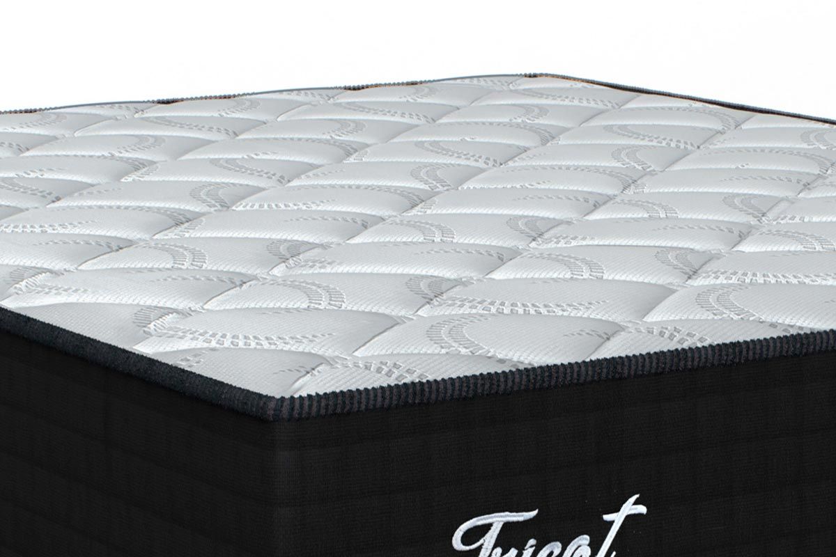 Cama Box CRC +Colchão Molas Tricot Orthoflex