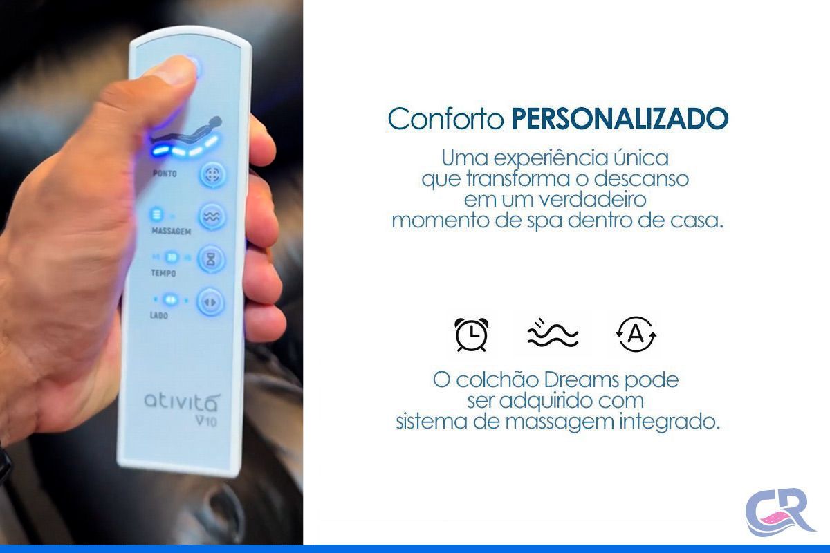 Cama Motorizada Articulada +Colchão c/Massagem MH1430 Herval