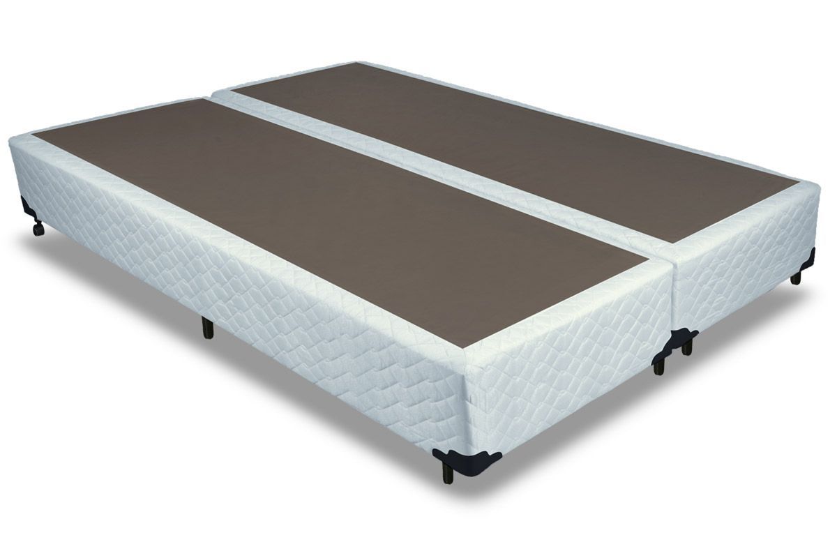 Cama Box Base Universal Tecido White - ProbelKing - 193x203x26 (2 uni 96X203)