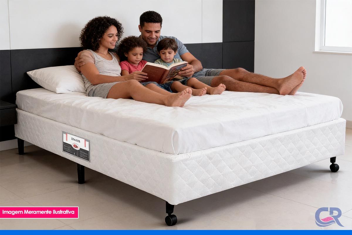 Cama Box Castor Poli White