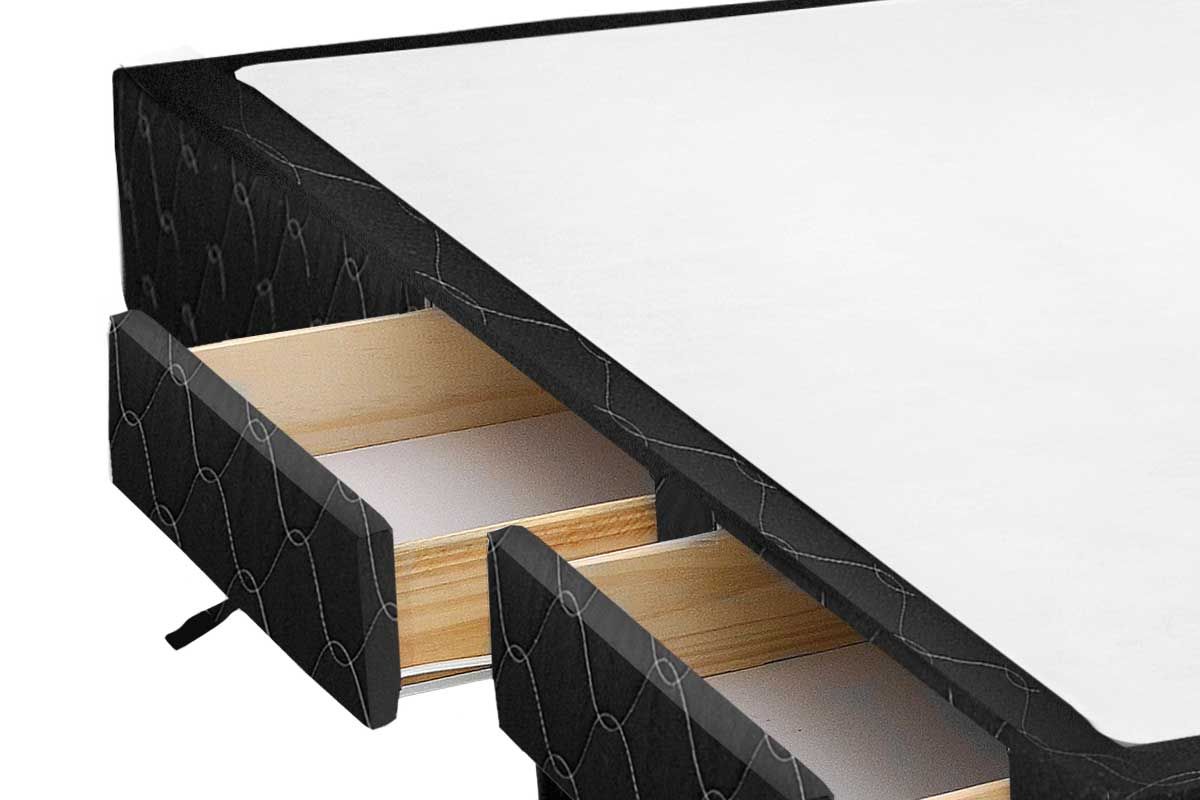 Cama Box Castor Poli Black Cama Box Castor Poli Black