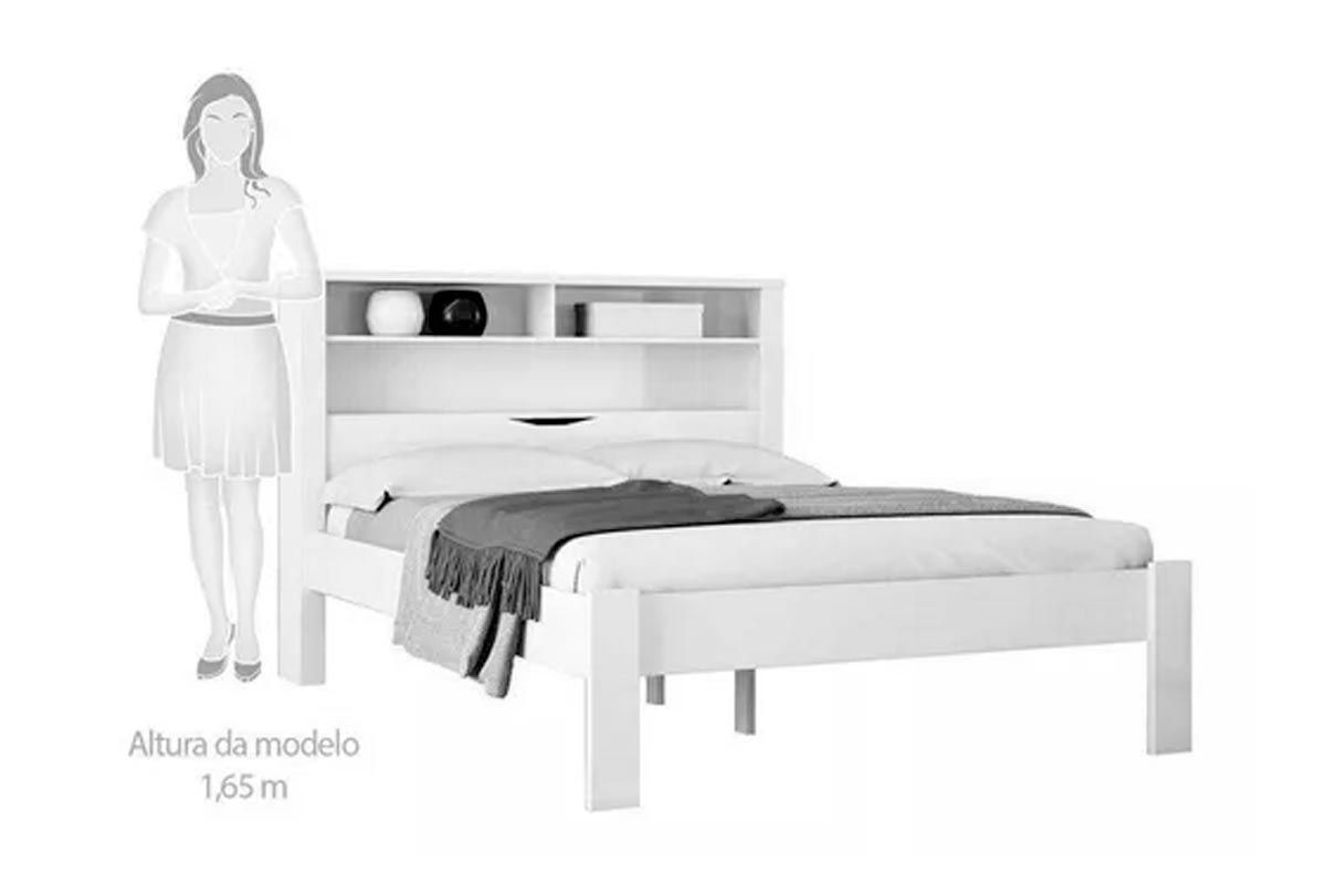 Cama de Casal Invicta c/Baú e Nichos S. Andirá Cama de Casal Invicta c/Baú e Nichos S. Andirá