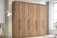 Guarda Roupa Casal 8 Portas Master New S. Andirá - Castanha