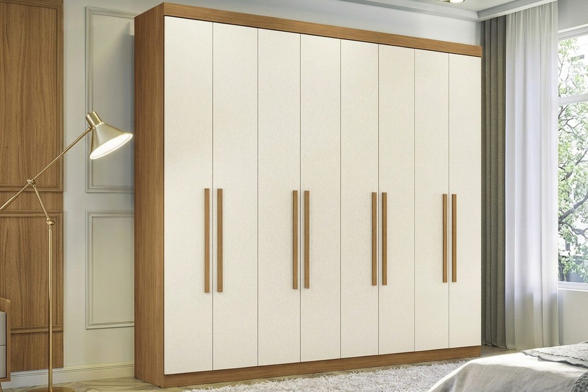Guarda Roupa Casal 8 Portas Master New S. AndiráCinamomo/Areia