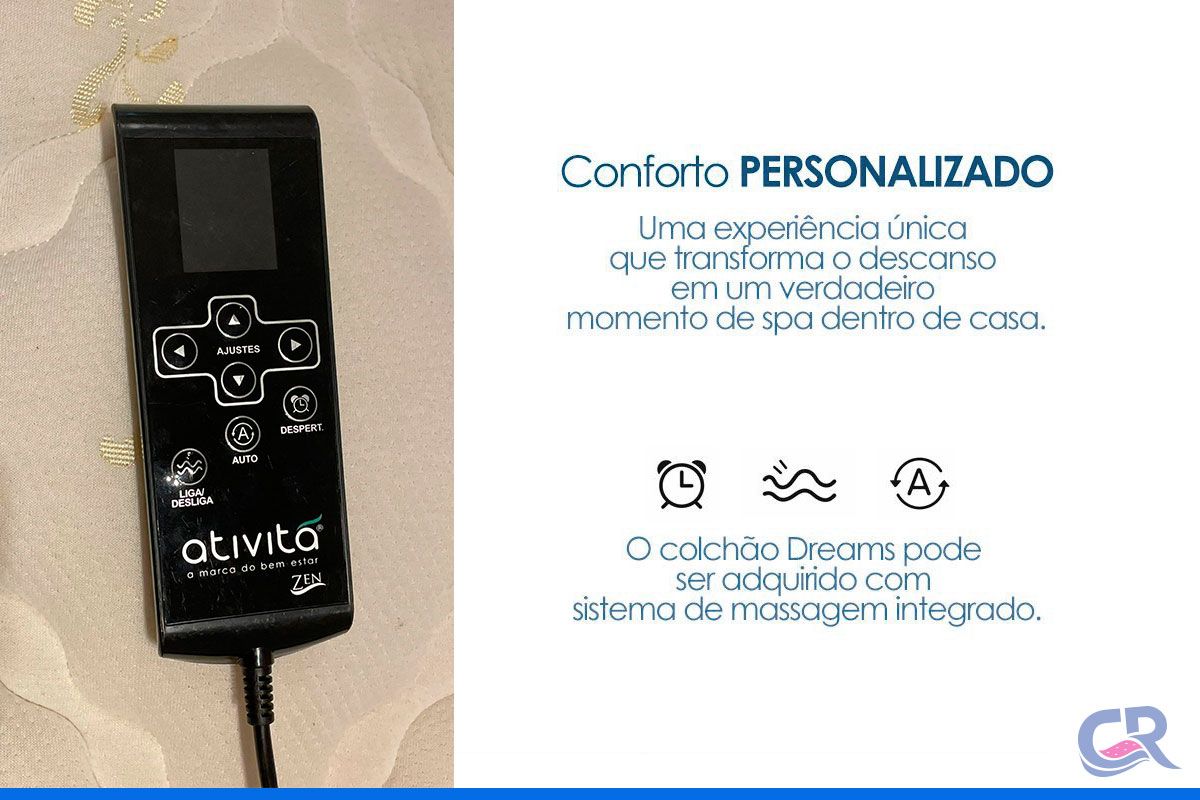 Colchão c/Massagem Herval Molas Dreams MH1430