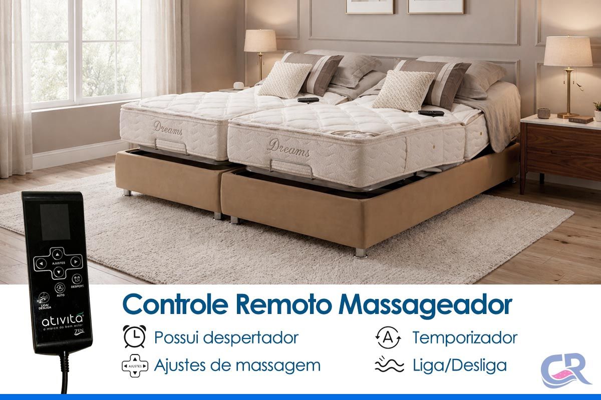 Colchão c/Massagem Herval Molas Dreams MH1430