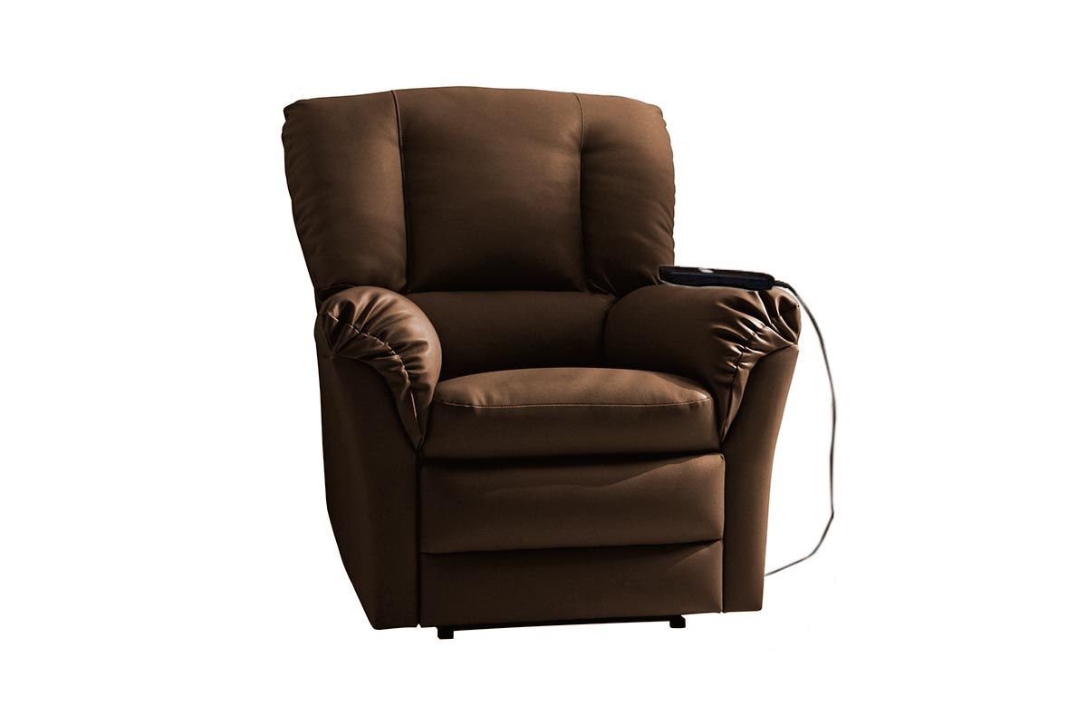 Poltrona Reclinável p/ Sala Motorizada Da Vinci Malbec Zero Wall Giro e Balanço ProbelSuede Marrom Escuro Poltrona Reclinável p/ Sala Motorizada Da Vinci Malbec Zero Wall Giro e Balanço ProbelSuede Marrom Escuro