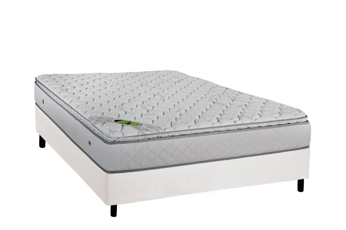 Cama Box CRC +Colchão Molas Luck Luckspuma