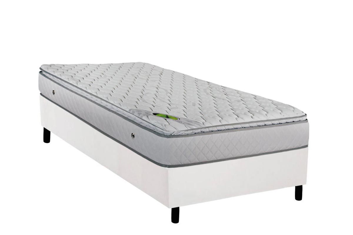 Cama Box CRC +Colchão Molas Luck Luckspuma