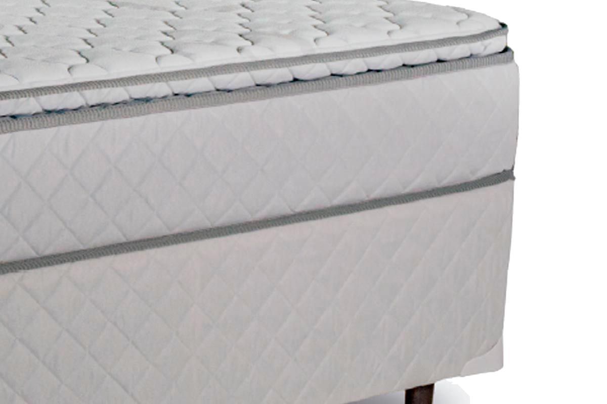 Cama Box CRC +Colchão Molas Luck Luckspuma
