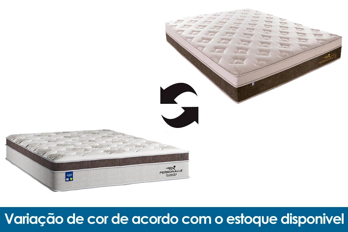 Cama Box CRC +Colchão Molas Personalle Plumatex