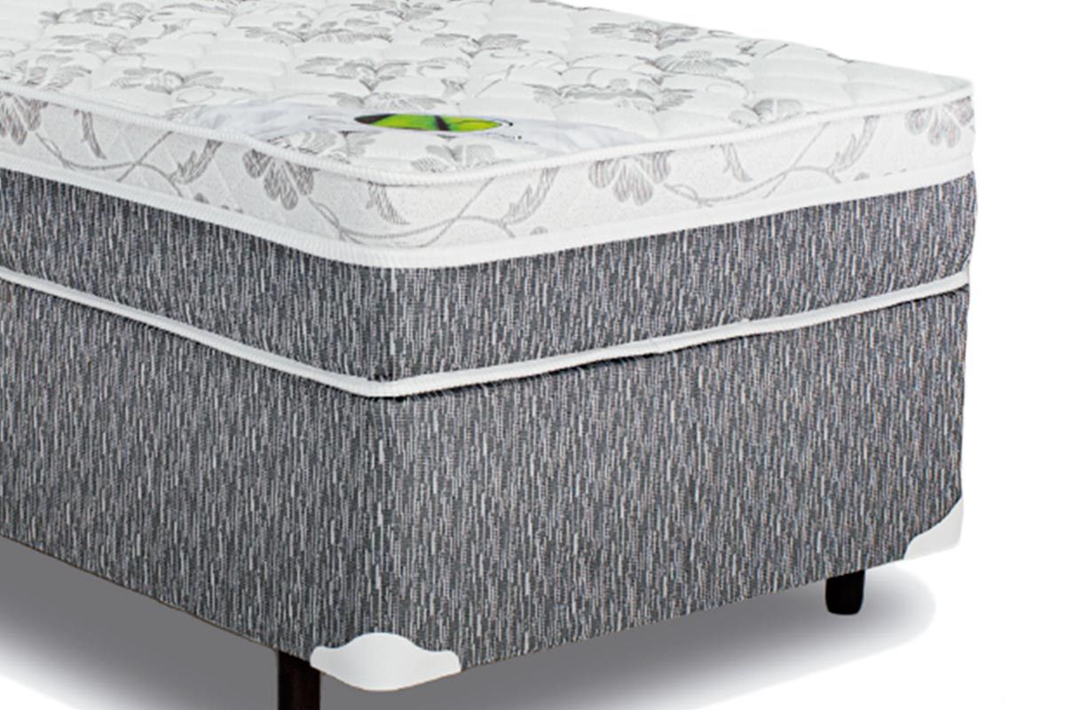 Cama Box CRC +Colchão Ortopédico D65 Aspen Luckspuma