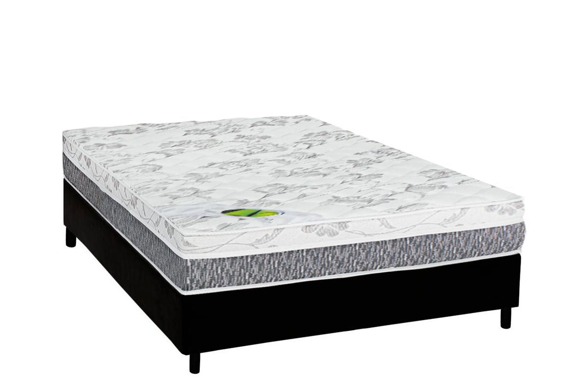 Cama Box CRC +Colchão Ortopédico D65 Aspen Luckspuma
