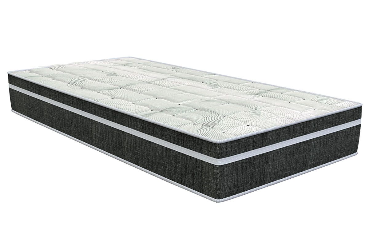Colchão p/ Hotelaria Molas Bonnel Venezia Black Euro Pillow - OrthoflexSolteiro - 88x188x24