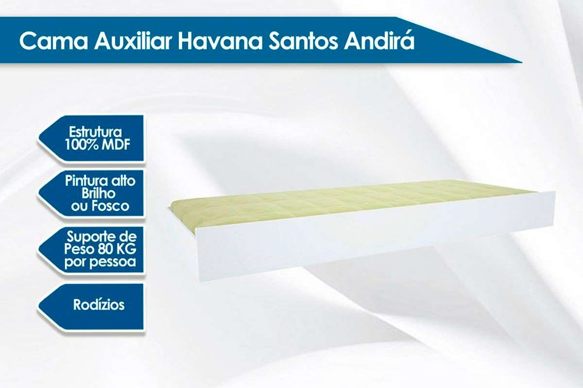Colchão Solteiro D33 Ortobom + Cama Auxiliar Teen Aquarela