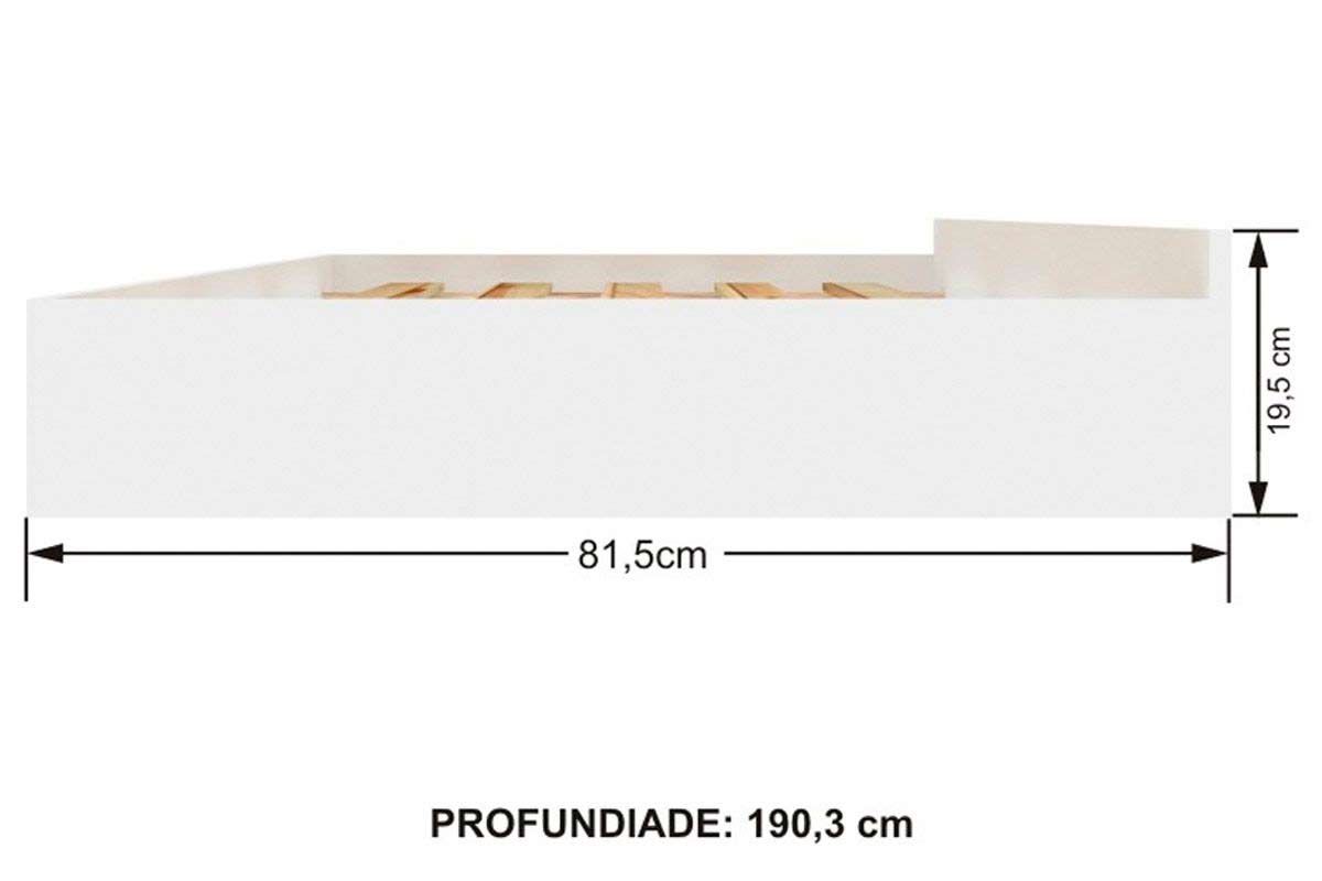 Colchão Solteiro D33 Ortobom + Cama Auxiliar Teen Aquarela
