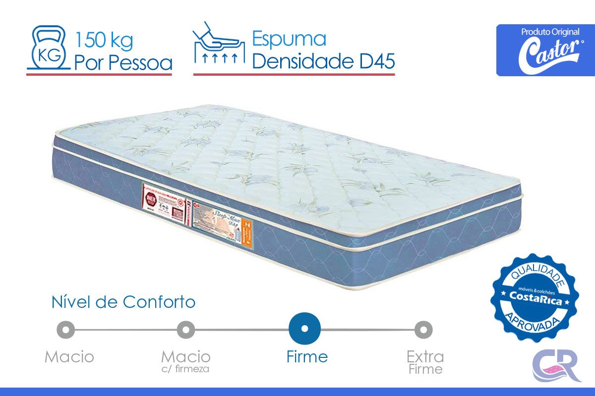 Colchão D45 Castor Sleep Max