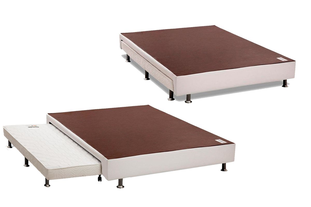 Cama Box c/Auxiliar Ortobom Corano White
