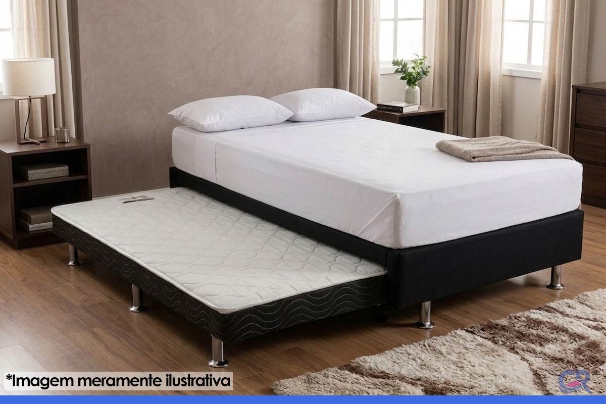 Cama Box c/Auxiliar Ortobom Corano Black