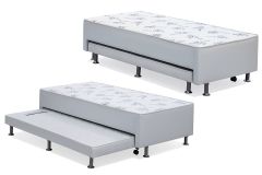 Cama Box c/Aux Filhão +Colchão Bianco Ortobom