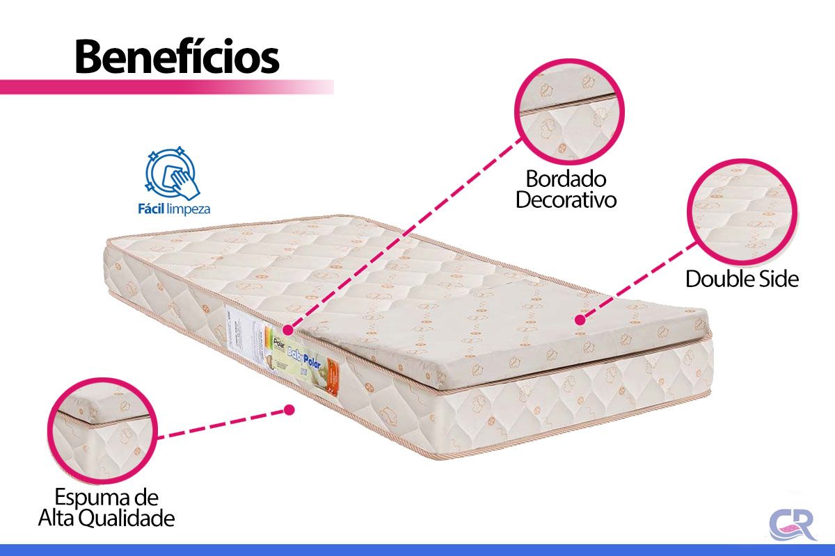 Colchão Polar D18 Baby Rampa Anti-Refluxo