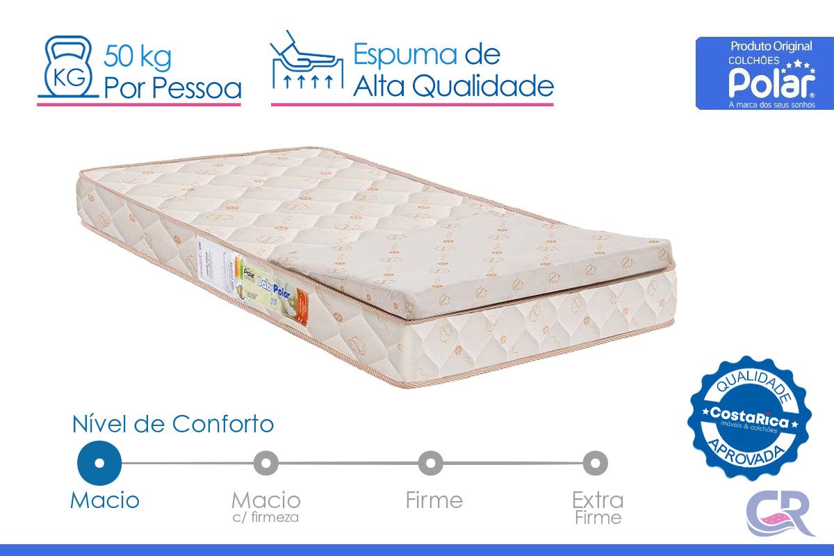 Colchão Polar D18 Baby Rampa Anti-Refluxo