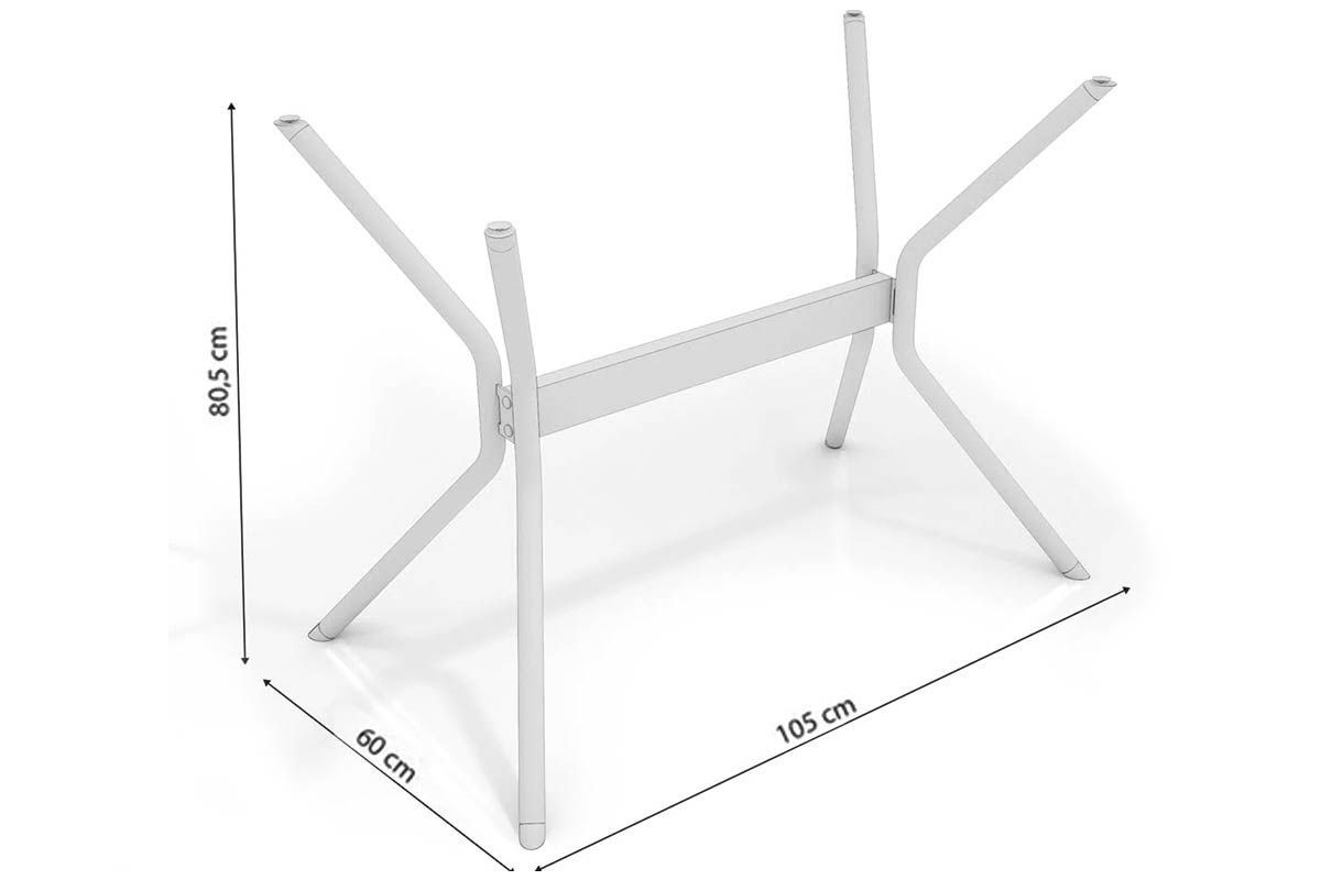 Base Mesa de Jantar Loire M031 Aço s/Tampo Kappesberg Base Mesa de Jantar Loire M031 Aço s/Tampo Kappesberg