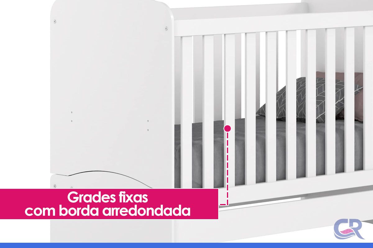 Berço Infantil Bala de Menta 3 em 1 Henn Berço Infantil Bala de Menta 3 em 1 Henn