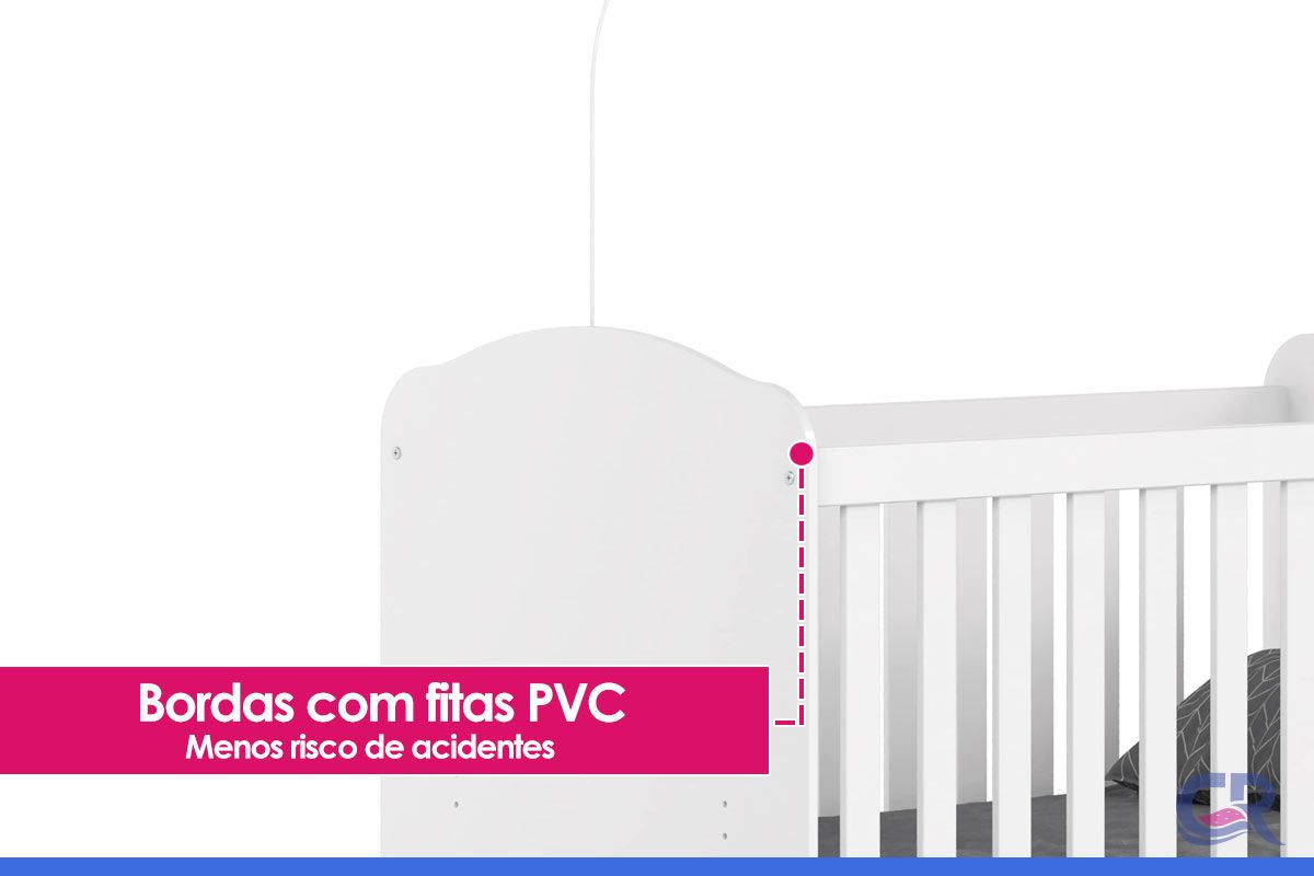 Berço Infantil Bala de Menta 3 em 1 Henn Berço Infantil Bala de Menta 3 em 1 Henn